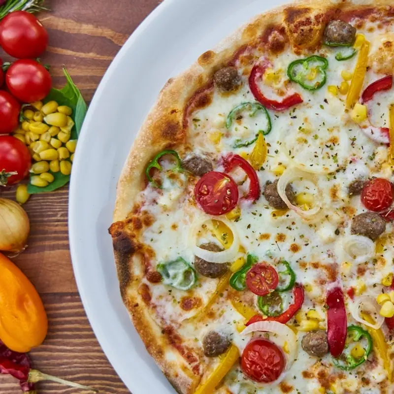 Napoli Garden Pizza served at Babuka restaurant