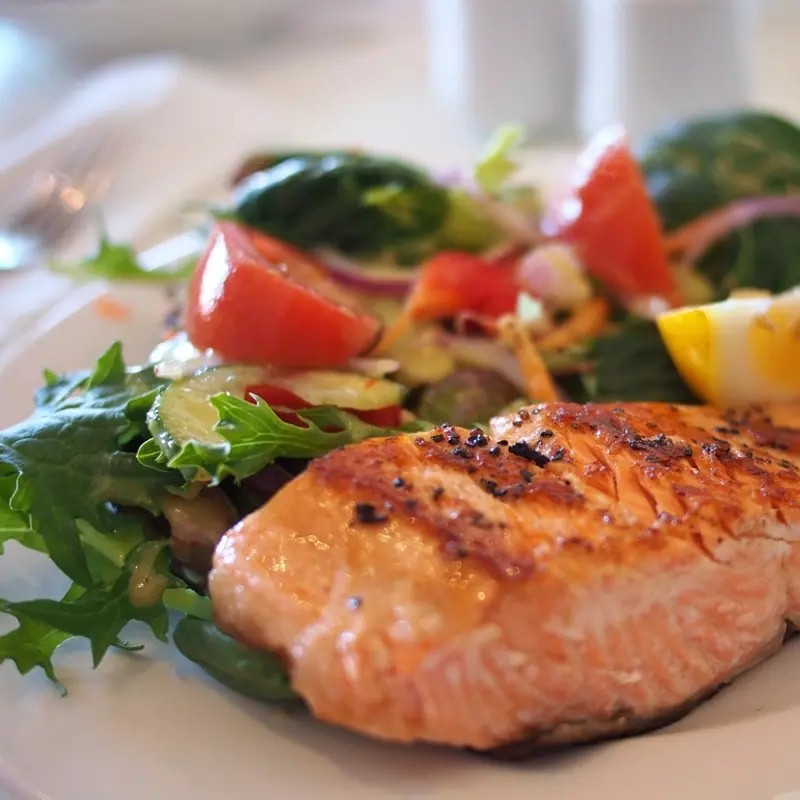 Maple Glazed Salmon served at Babuka restaurant